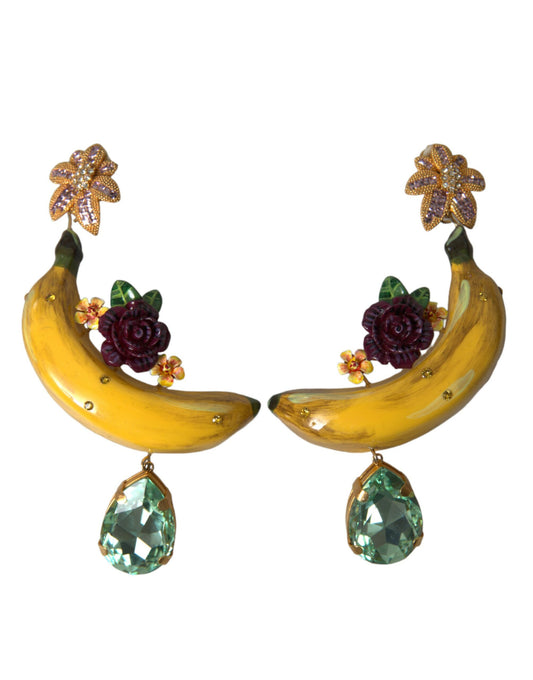 Dolce &amp; Gabbana clip-on banana dangle earrings