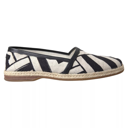 Dolce &amp; Gabbana Elegant espadrilles in striped leather