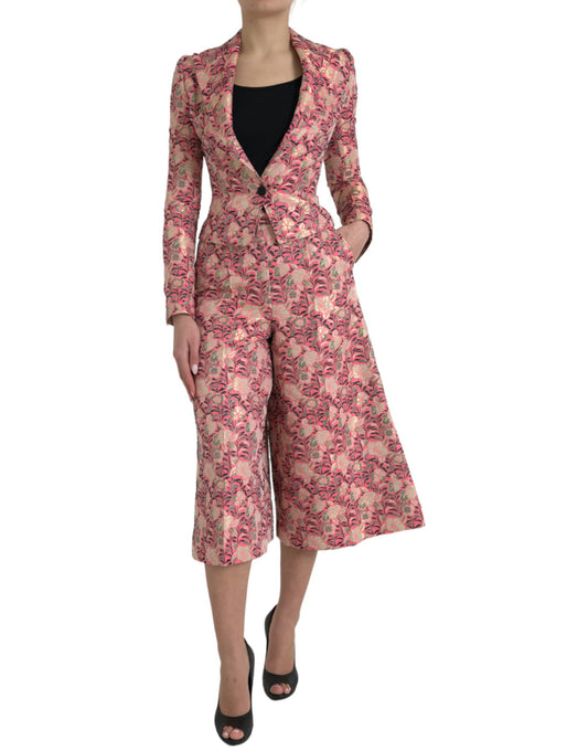 Dolce & Gabbana Eleganter zweiteiliger Anzug in rosa Slim Fit