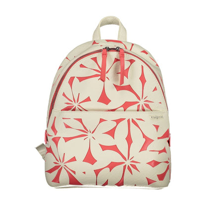 Desigual Weisser Polyethylen-Rucksack