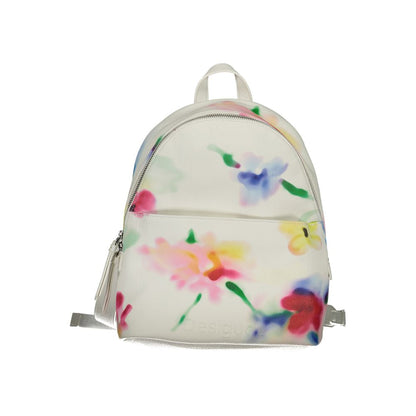 Desigual Weisser Polyester-Rucksack