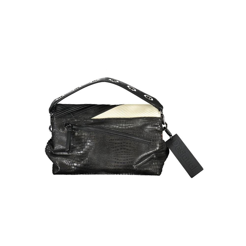 Desigual Schwarze Polyethylen-Handtasche