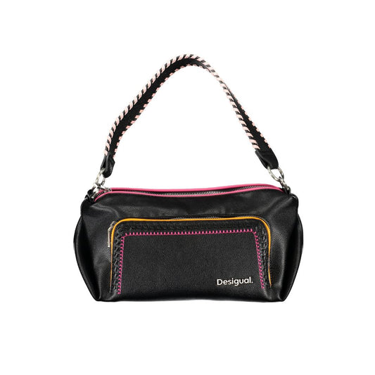 Desigual Schwarze Polyethylen-Handtasche