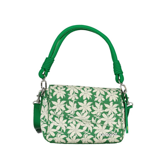 Desigual Grüne Polyethylen-Handtasche