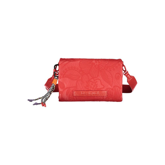 Desigual Rote Polyethylen-Handtasche