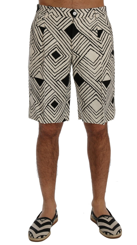 Dolce & Gabbana Hanf-Leinenmix Shorts gestreift