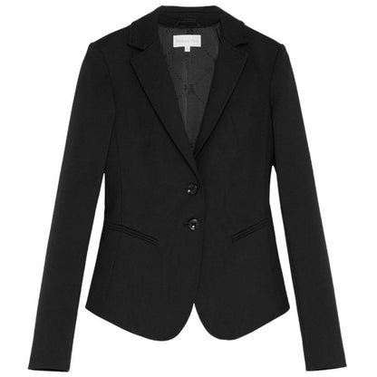 Patrizia Pepe Schwarzer Baumwoll Blazer