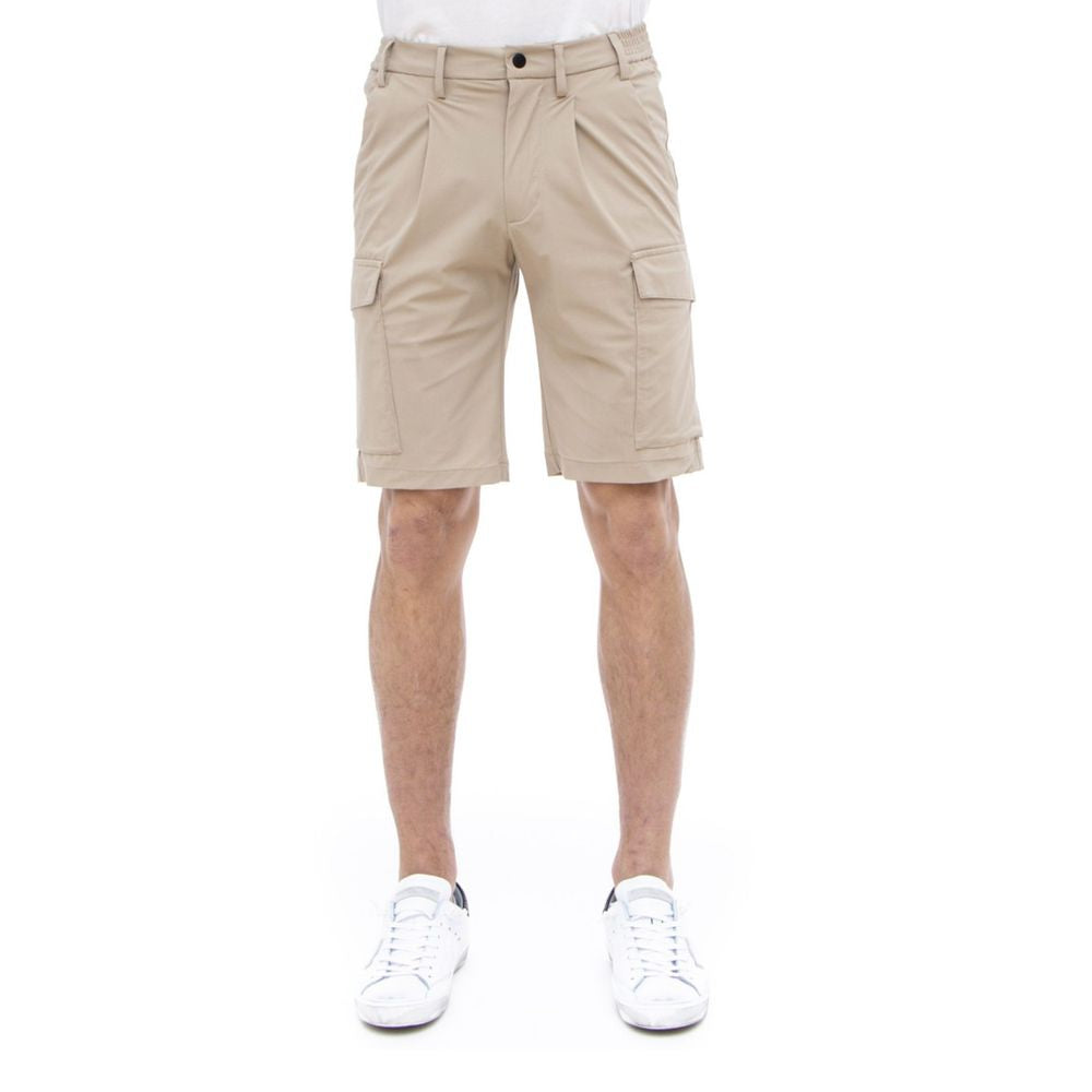 People Of Shibuya Stretch Bermuda Shorts beige