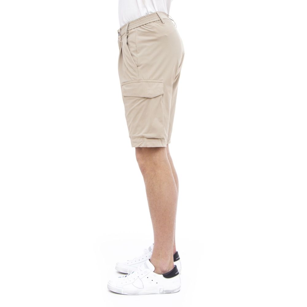 People Of Shibuya Stretch Bermuda Shorts beige