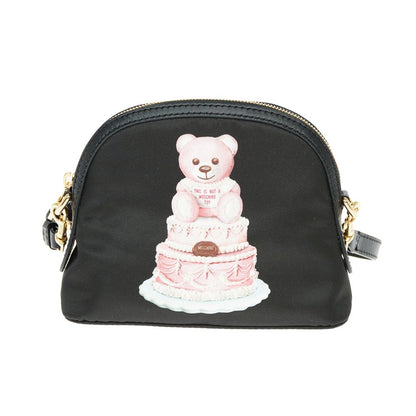 Moschino Couture Teddybär Print Nylon Clutch