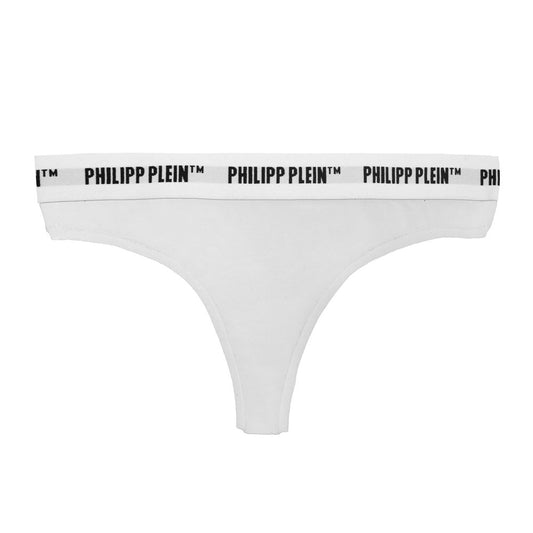 Philipp Plein Eleganter weißer Tanga im Doppelpack