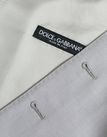 Dolce & Gabbana Hellgraue Wollweste