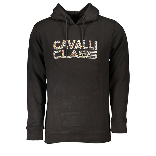 Cavalli Class Schwarzer Baumwollpullover