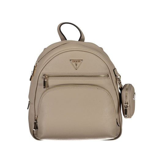 Guess Jeans Beiger Polyethylen-Rucksack