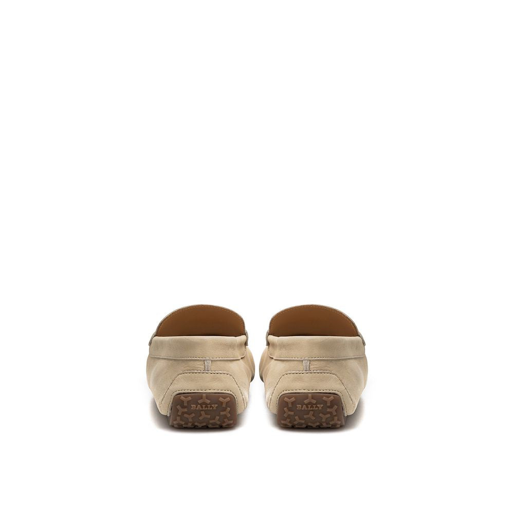 Bally Beige Leder-Slipper