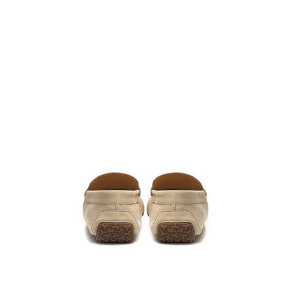 Bally Beige Leder-Slipper