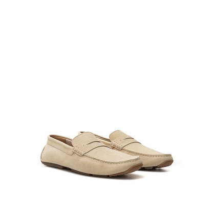 Bally Beige Leder-Slipper