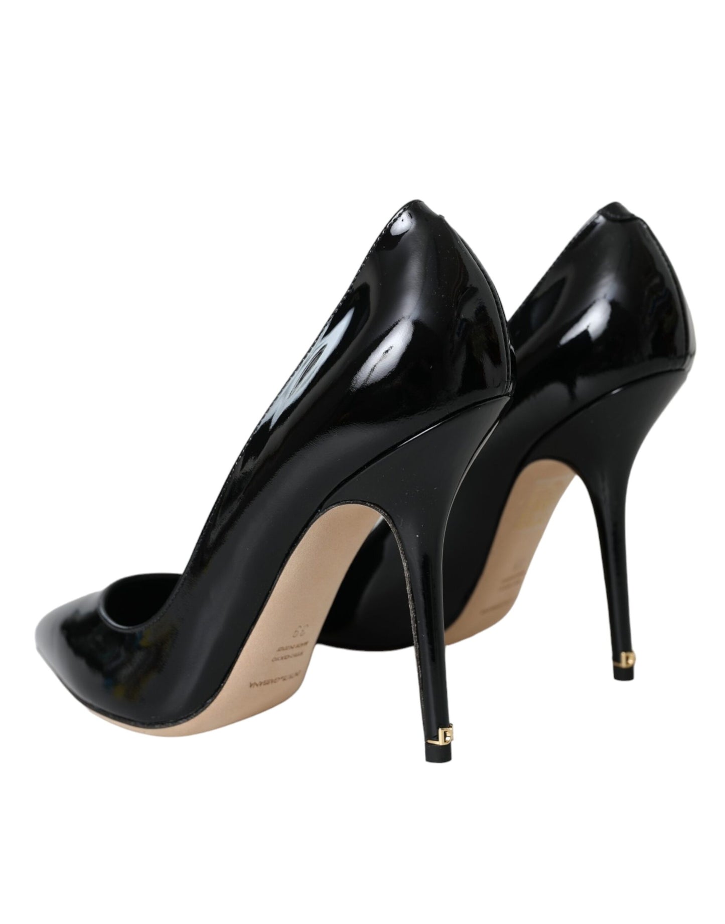 Dolce & Gabbana Schwarz Lackleder Bellucci Pumps Heels