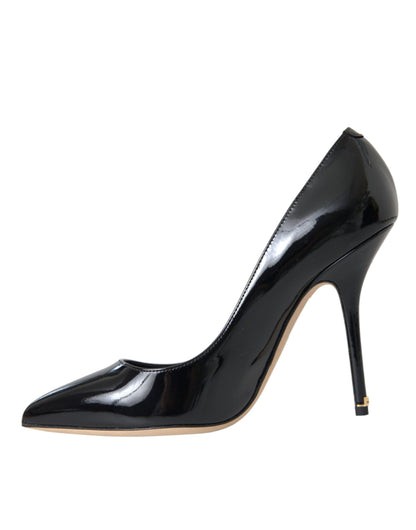 Dolce & Gabbana Schwarz Lackleder Bellucci Pumps Heels