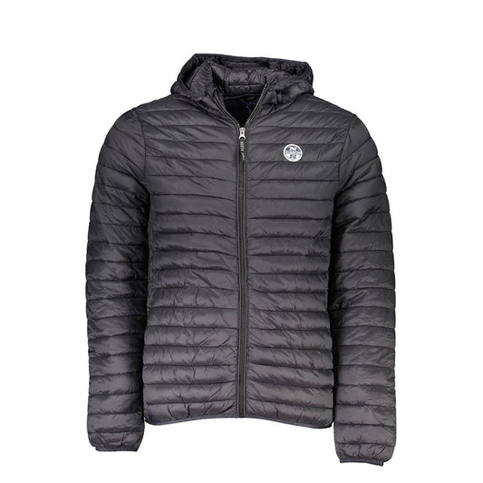 North Sails Schlichte schwarze Kapuzenjacke für raffinierten Stil