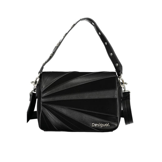 Desigual Schwarze Polyethylen-Handtasche