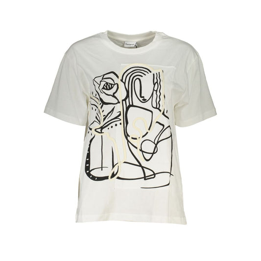 Desigual Weisses Baumwoll T-Shirt