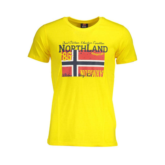 Norway 1963 T-Shirt aus gelber Baumwolle