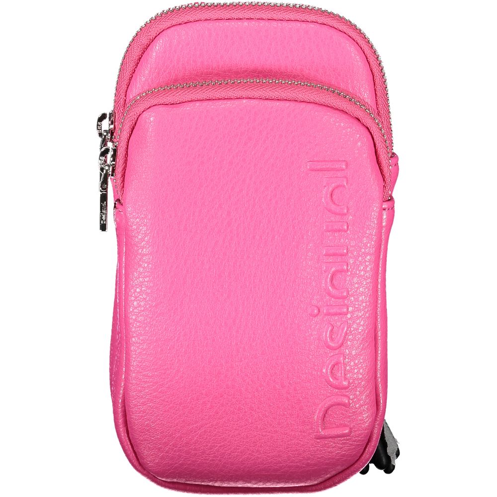 Desigual Rosa Polyethylen-Handtasche