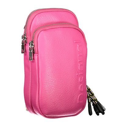 Desigual Rosa Polyethylen-Handtasche