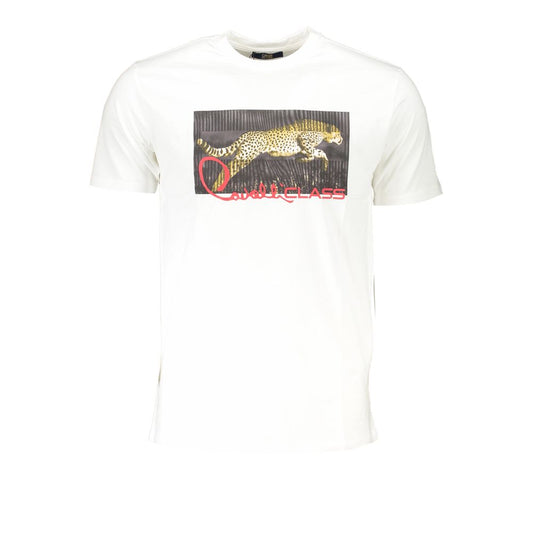 Cavalli Class T-Shirt aus weisser Baumwolle