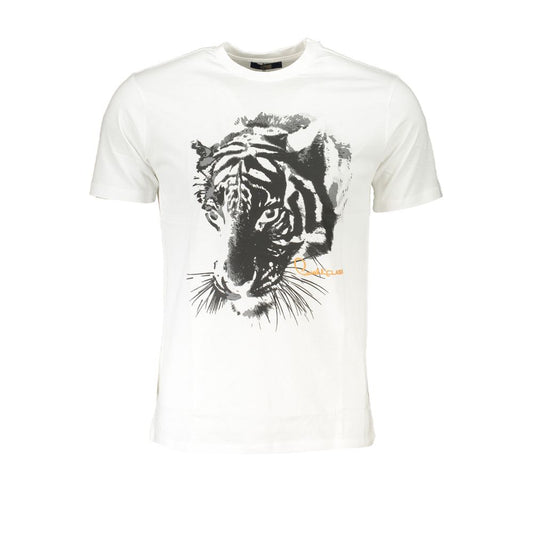 Cavalli Class T-Shirt aus weisser Baumwolle