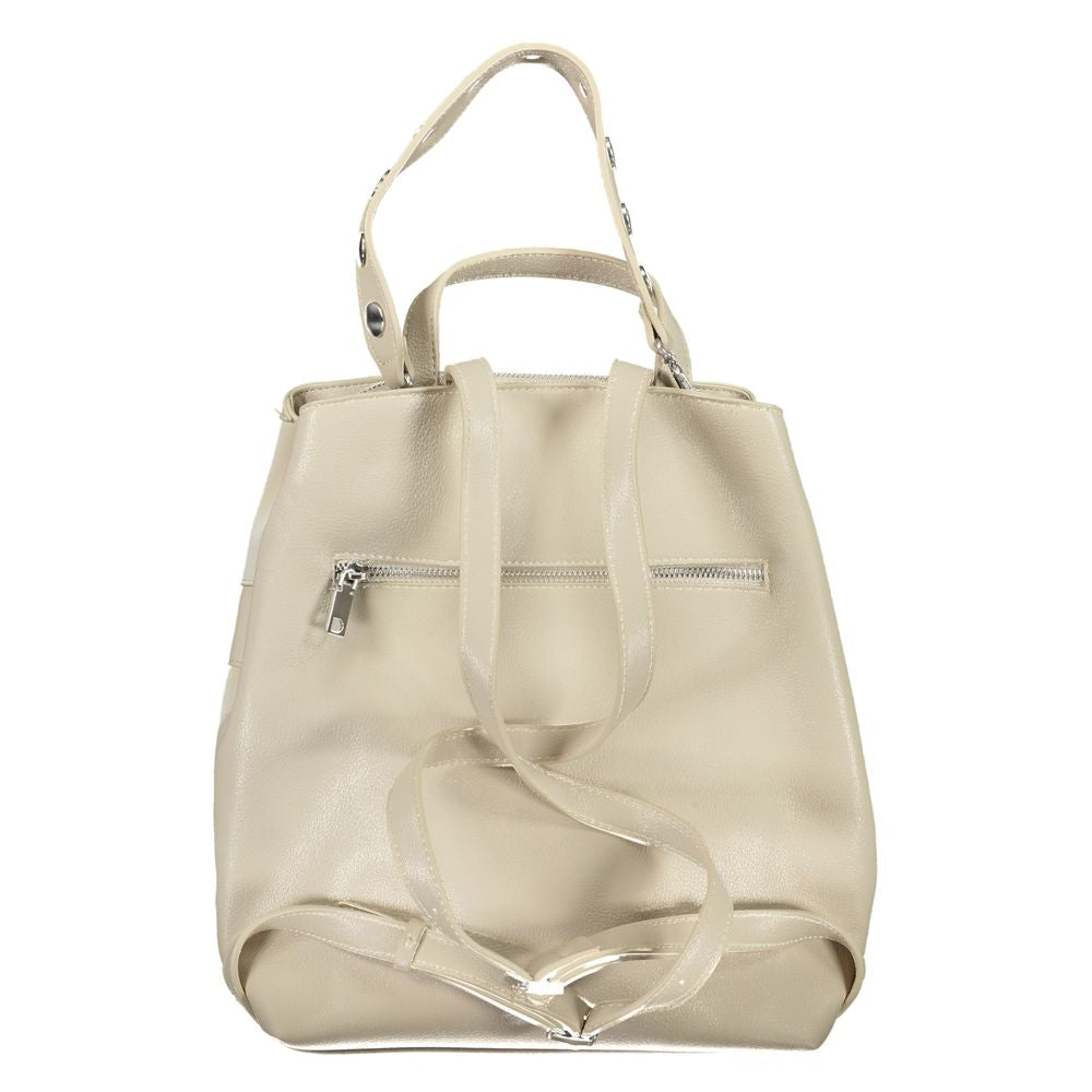 Desigual Beige Polyethylen-Rucksack