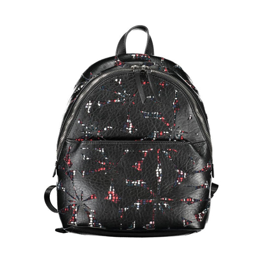 Desigual Schicker schwarzer Rucksack mit kontrastierenden Details