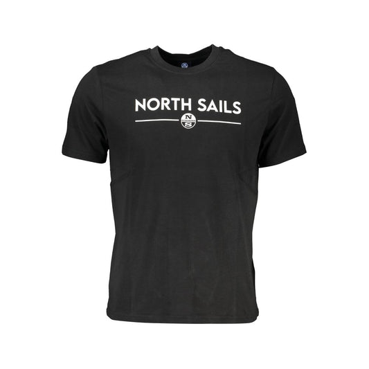 North Sails Schwarzes T-Shirt aus Baumwolle