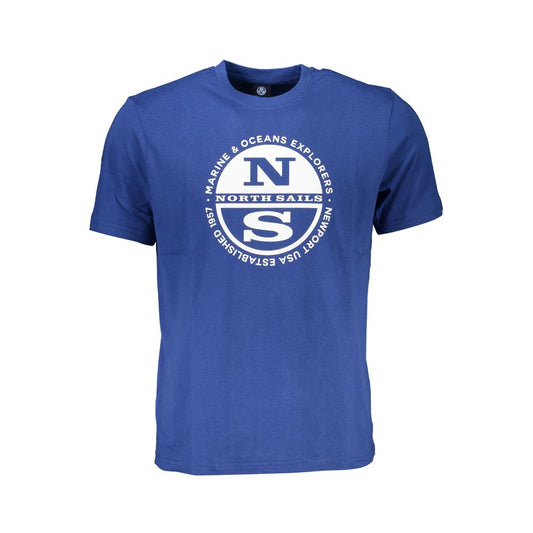 North Sails T-Shirt aus blauer Baumwolle