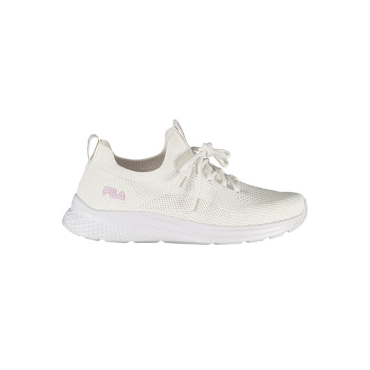 Fila Elegante weisse Run-It-Sneakers mit Rosenverzierung