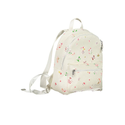 Desigual Weisser Polyethylen-Rucksack