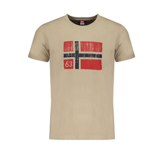 Norway 1963 T-Shirt aus beiger Baumwolle