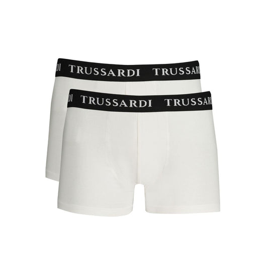 Trussardi Weisse Baumwollunterwäsche