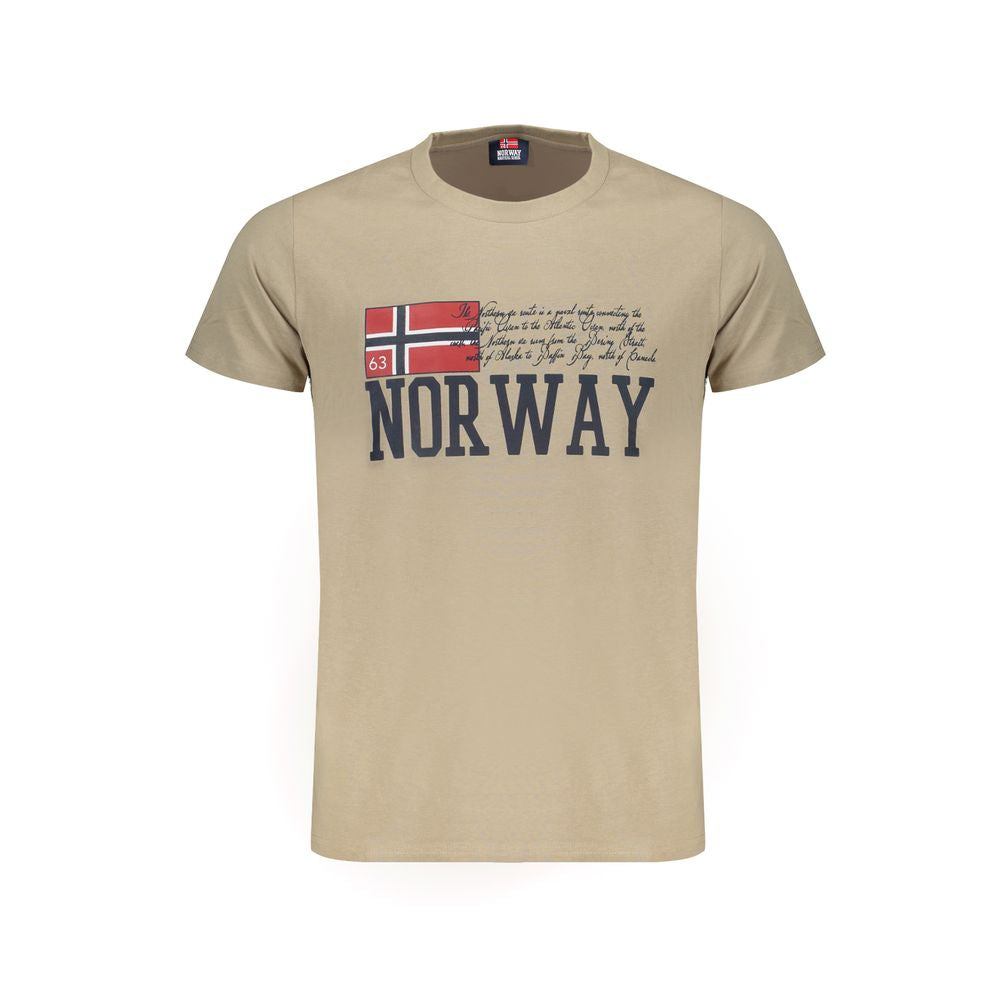 Norway 1963 T-Shirt aus beiger Baumwolle