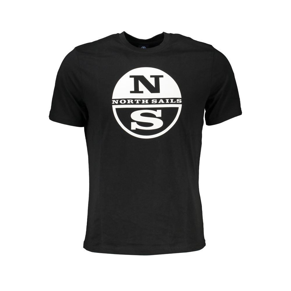 North Sails Schwarzes T-Shirt aus Baumwolle