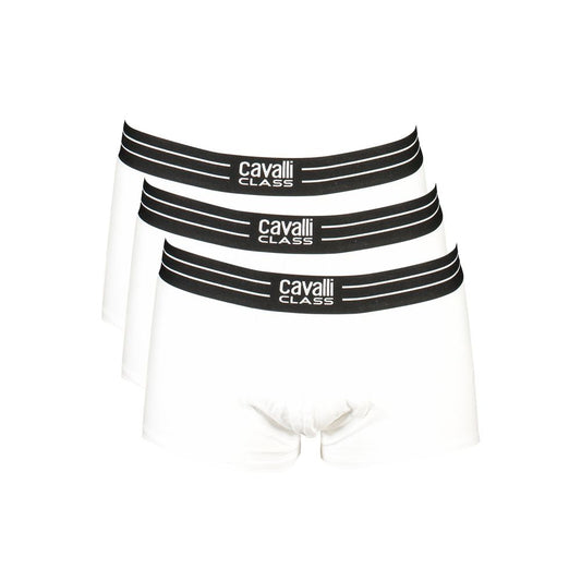 Cavalli Class Weisse Boxershorts Dreierpack