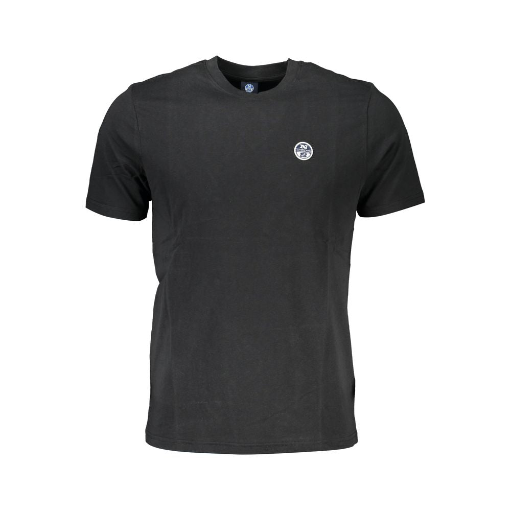 North Sails Schwarzes T-Shirt aus Baumwolle