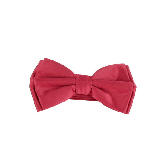 Emilio Romanelli Elegant red bow tie with silk effect