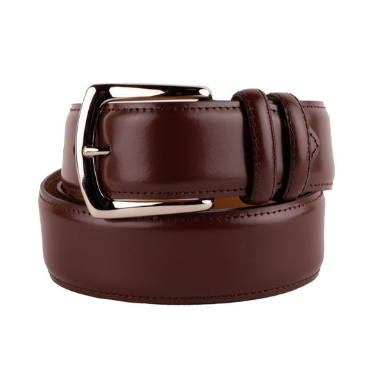 Made in Italy Elegant brown calf leather belt