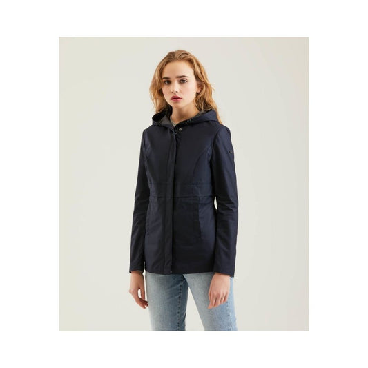 Refrigiwear Elegante blaue Polyester-Winterjacke