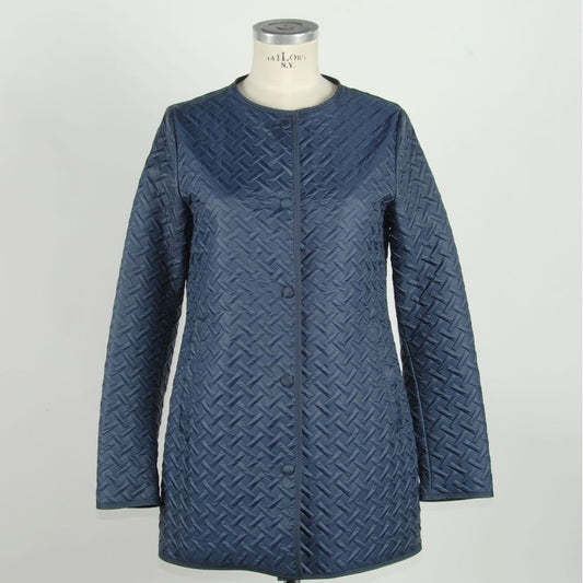 Emilio Romanelli Elegante blaue Druckknopfjacke