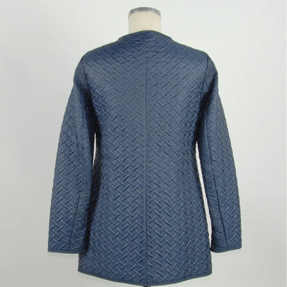 Emilio Romanelli Elegante blaue Druckknopfjacke