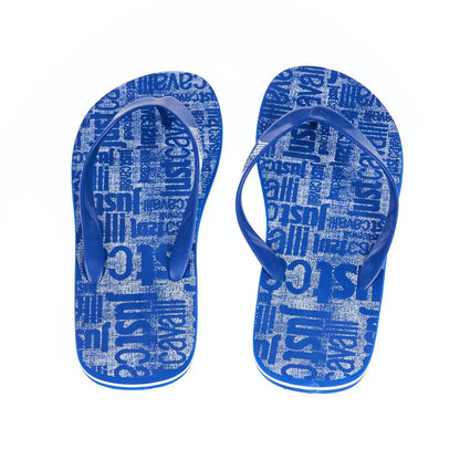 Just Cavalli Elegante hellblaue Herren Flip Flops