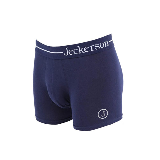 Jeckerson Elastische einfarbige Boxershorts mit seitlichem Logodruck